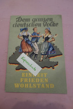 Dem ganzen deutschen Volke Einheit Frieden Wohlstand. Sammelheft, DDR, 1953