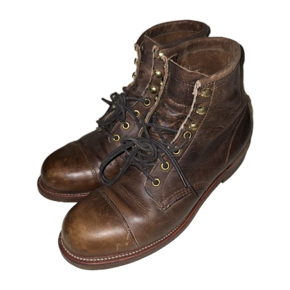 L L Bean Boots USA Chippewa Shop Bilthif sole 9E Brown - Image 3 of 4