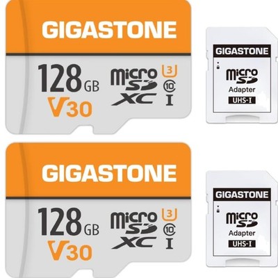 128GB Micro SD Card 2-Pack, A1 V30 4K Video Recording, Compatible with Securi...
