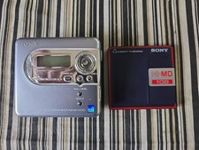 Sony MZ-NH600D Hi-MD Walkman With Mini Disc Tested  Working