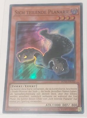 Yu Gi Oh Karte ''Sich Teilende Planarie'' ROTA-DE100 1. Auflage DEUTSCH