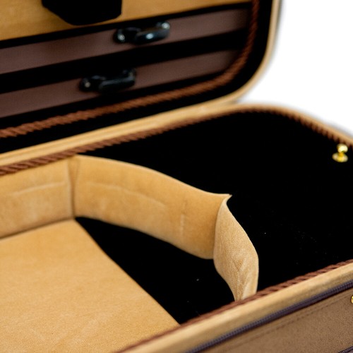 NEW Quality 4/4 Size Acoustic Violin Fiddle Case Imitation of Leather w/ Strap - Picture 5 of 5