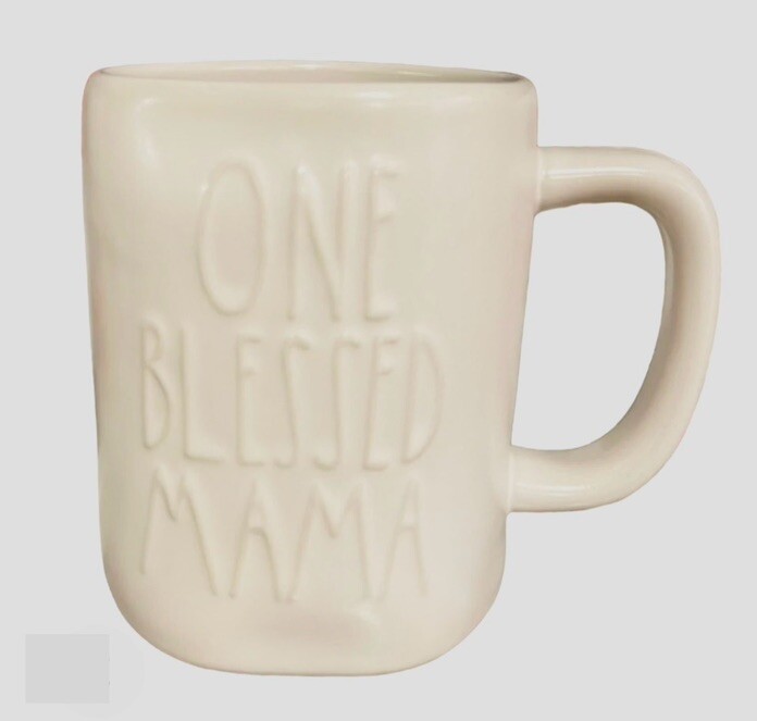 NEW Mama Mug, Rae Dunn One Blessed Mama Mug. Mom, Mother Coffee Cup, Tea Cup
