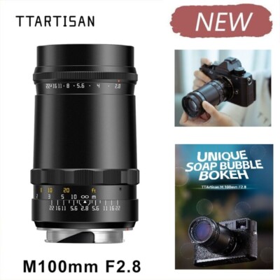TTArtisan M 100mm F2.8 Bubble Bokeh MF Full Frame Lens For Leica M-Mount M240 M3