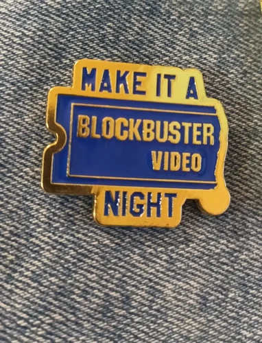 BLOCKBUSTER-PIN-2 OR MORE PINS $5.49 SHIPPING-SPEND $20 SHIPPING IS FREE