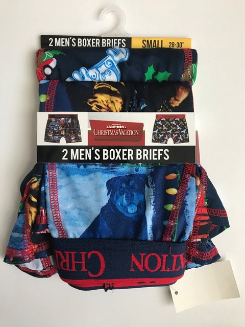 National Lampoon's Christmas Vacation 2 Pair Boxer Briefs Mens S Small NEW | eBay