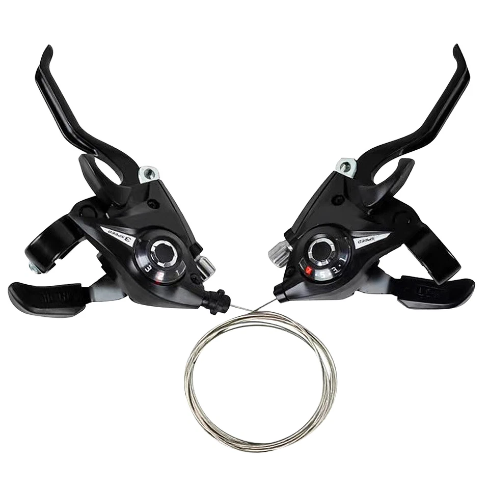 For Shimano ST-EF500 Shifter Set 3x7/8 Speed 21/24 Speed V-Brake Lever Bike MTB - Image 4 of 4