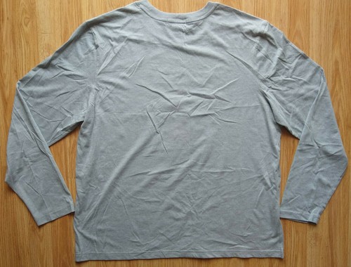 Camisa de manga larga gris XL John Bartlett Bear It All para hombre - Imagen 3 de 3