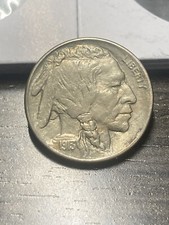 1913 P Buffalo Nickel - Type 2 - AU+ - As Shown! (#1069)