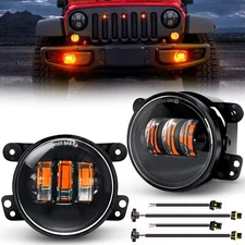 Nilight LED Fog Light Assembly for 2007-2018 Jeep Wrangler JK Unlimited JKU