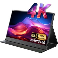 4K Monitor IPS 15.6" 3840X2160 Portable Monitor External Screen HDMI USB-C