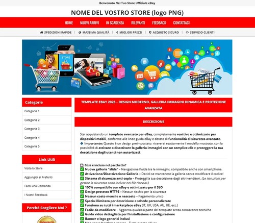 ๐น Template eBay 2025 โ Nuova Galleria (On/Off) Sistema di Sicurezza Avanzato ๐น - Foto 7 di 14
