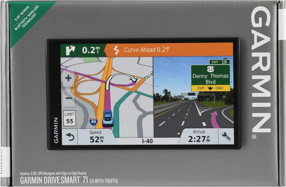 Garmin DriveSmart 71 EX 7" GPS Navigator w/ Traffic & Voice Assist - Image 4 of 4