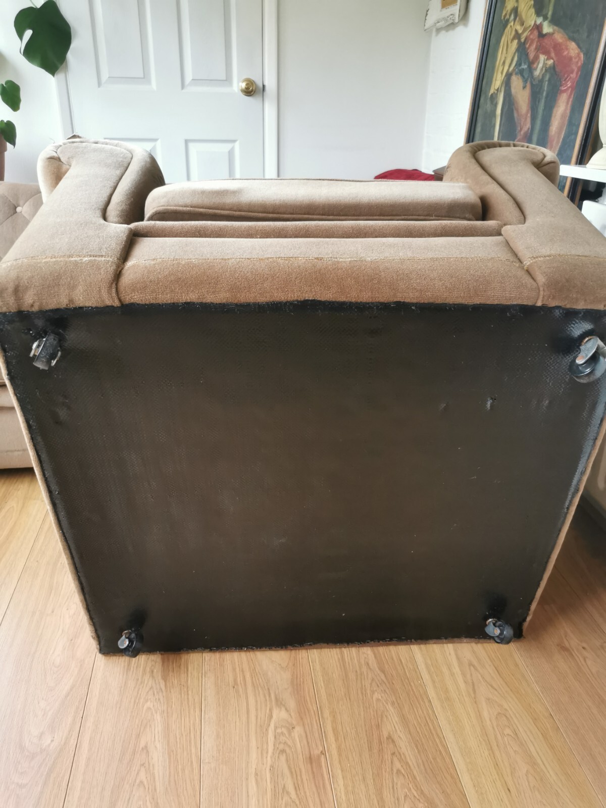 Vintage Chesterfield sofa 3 seater & club armchair for reupholstering eBay