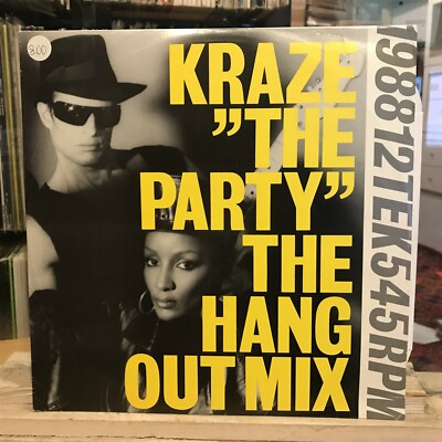 [EDM]~VG+ 12''~KRAZE~The Party (Hang Out Mix)~[x5 Mixes]~{1988]~SWEDEN IMPORT~