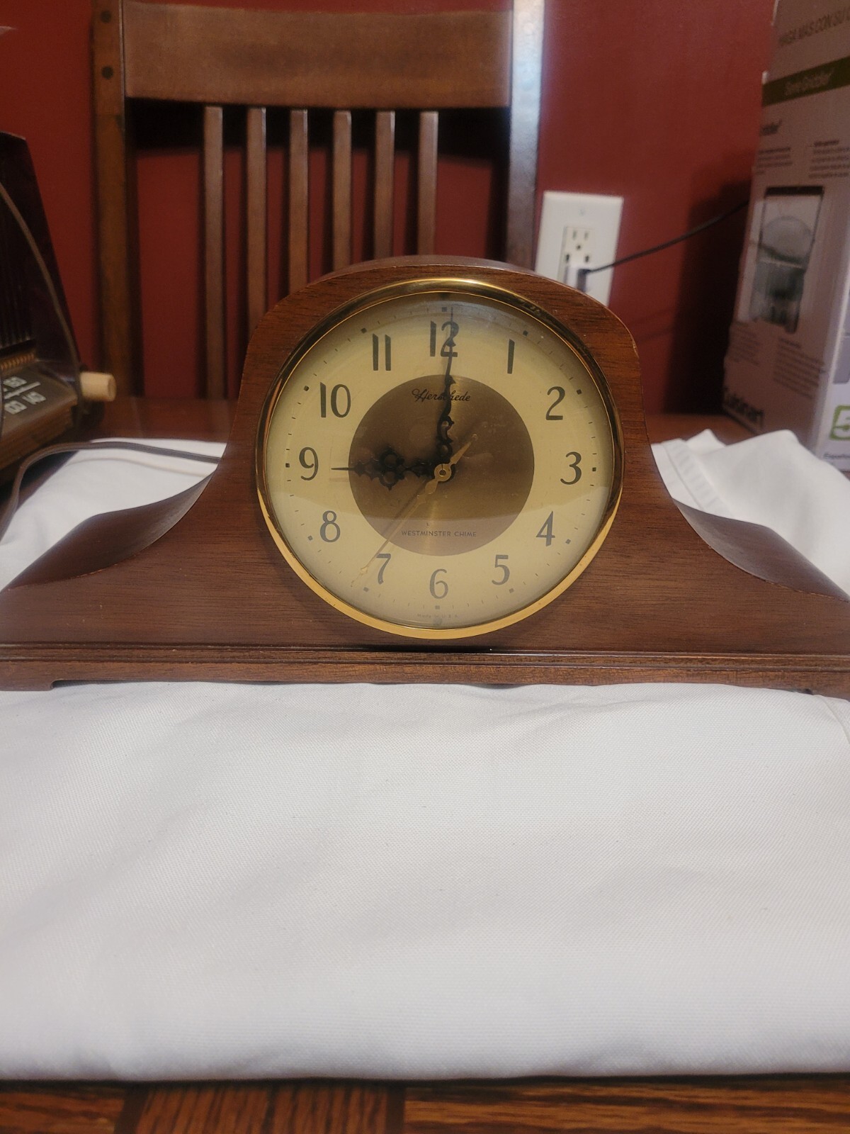 VINTAGE 1940s REVERE WESTMINSTER CHIME MANTEL CLOCK TELECHRON MOTOR 59M31 Cuisine reunionnaise