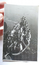 VINTAGE PIACENZA FOTO VECCHIA MANZOTTI  BARCA FIUME PO LAVORI ANTICHI FOLKLORE