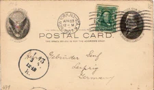 New York New York Sta. K 1907 machine  1870-1946  1c Franklin 1902 Definitive on