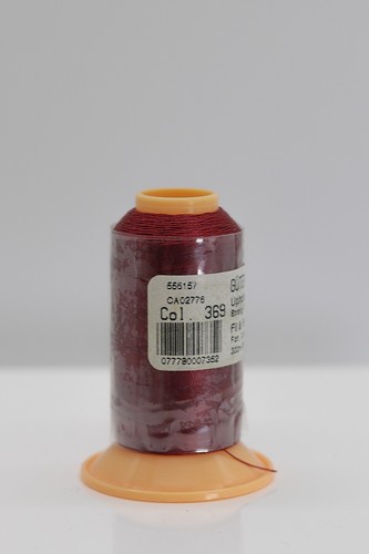Gutermann Upholstery Thread 328 Yards 100% Polyester Rotproof color 369 Burgundy - Picture 2 of 2