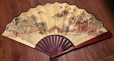 Chinese Town Wall Art Fan Authentic