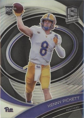 2022 Panini Select Draft Picks #23 Kenny Pickett Red Lazer Prizm