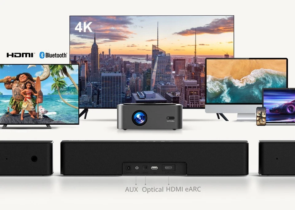 Soundbar TV Wireless Subwoofer 5.1 ULTIMEA Poseidon D50 Bluetooth Xtra Bass - Bild 2 von 4