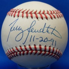 JSA Terry Pendleton Autographed Signed INSCR MLB William White Baseball DBB 719