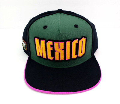 2024 Mexico Grand Prix Formula 1 Hip Check Mens OS June Bug Black Snapback Hat