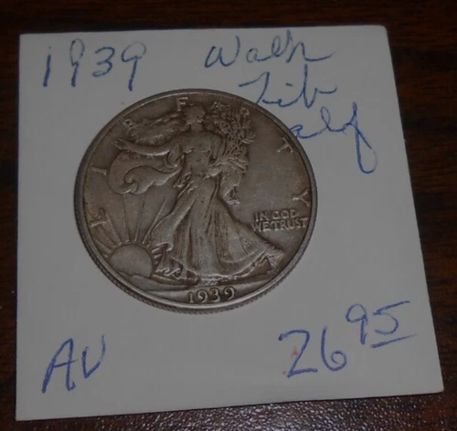 1939  WALKING LIBERTY HALF -  ABOUT UNCIRCULATED