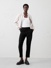 Banana Republic Factory Hayden Tapered Pant Black  NWT  Size 12