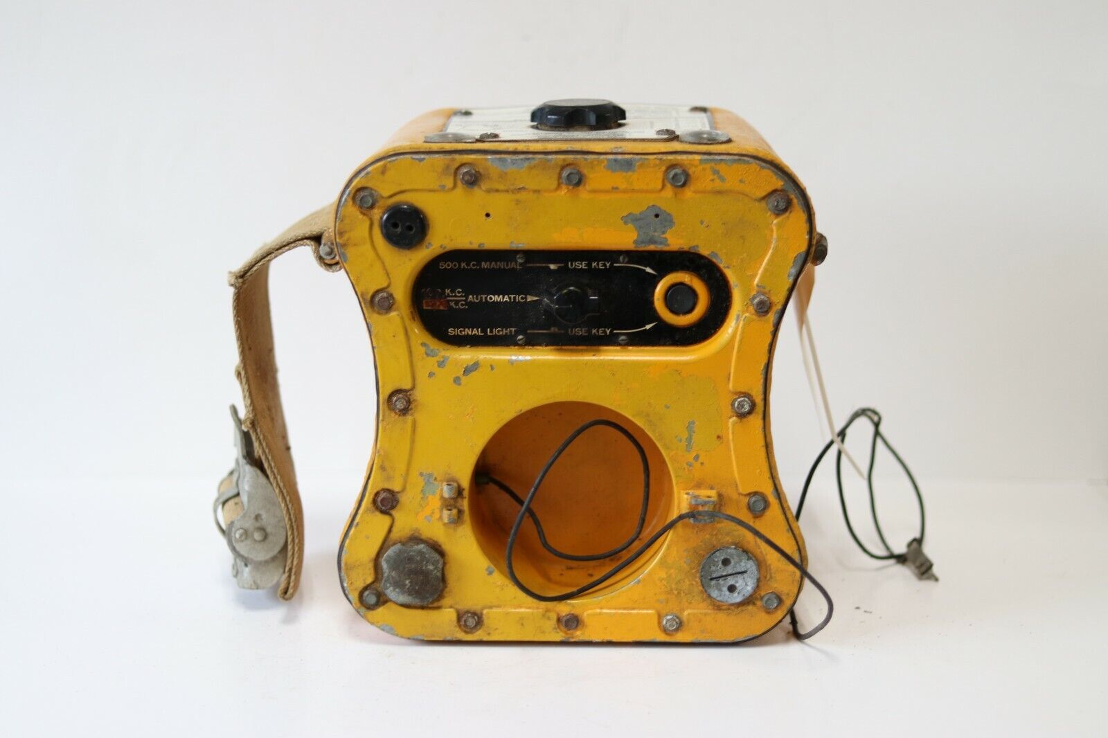 WWII Yellow Gibson Girl Radio Transmitter | Part No. BC-778-E
