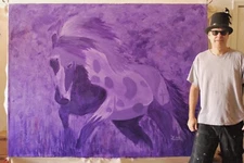 Mark Little,Painting￼, 81” X 62” Extra Large,Abstract,XXL,Giant,48,60,72,84,36