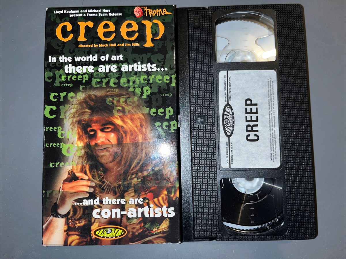 Troma Team Independent Creep VHS HTF ultra Rare Great Condition