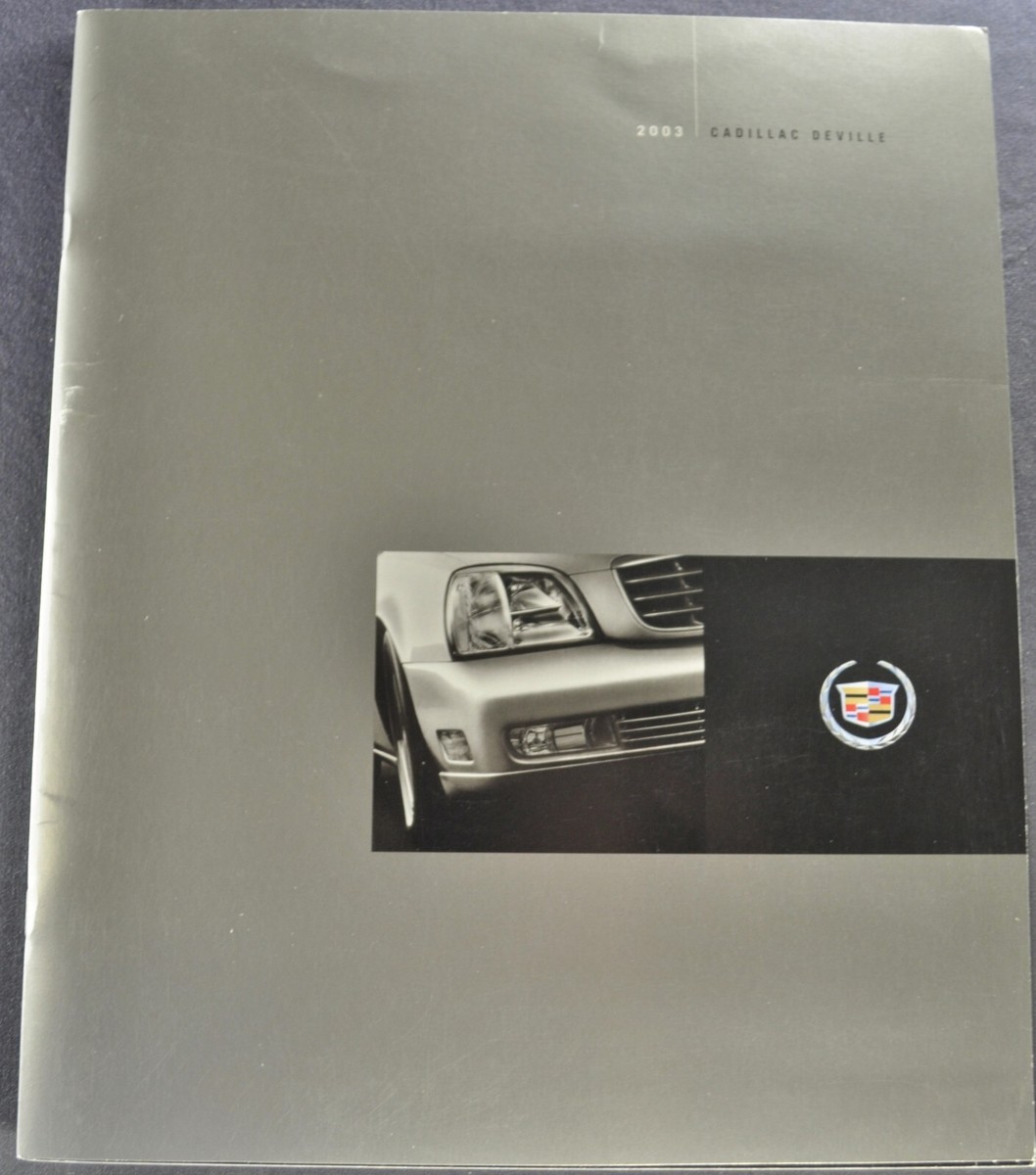 2003 Cadillac Deville 32pg Catalog Brochure DTS DHS Sedan