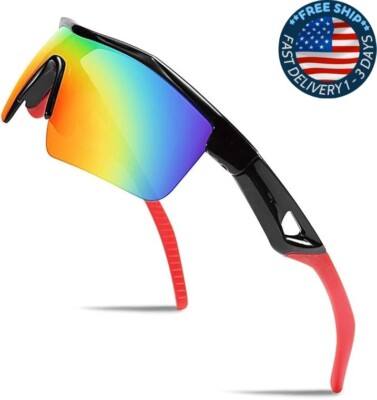 Gafas de sol polarizadas de béisbol para niños y adolescentes, deportivas