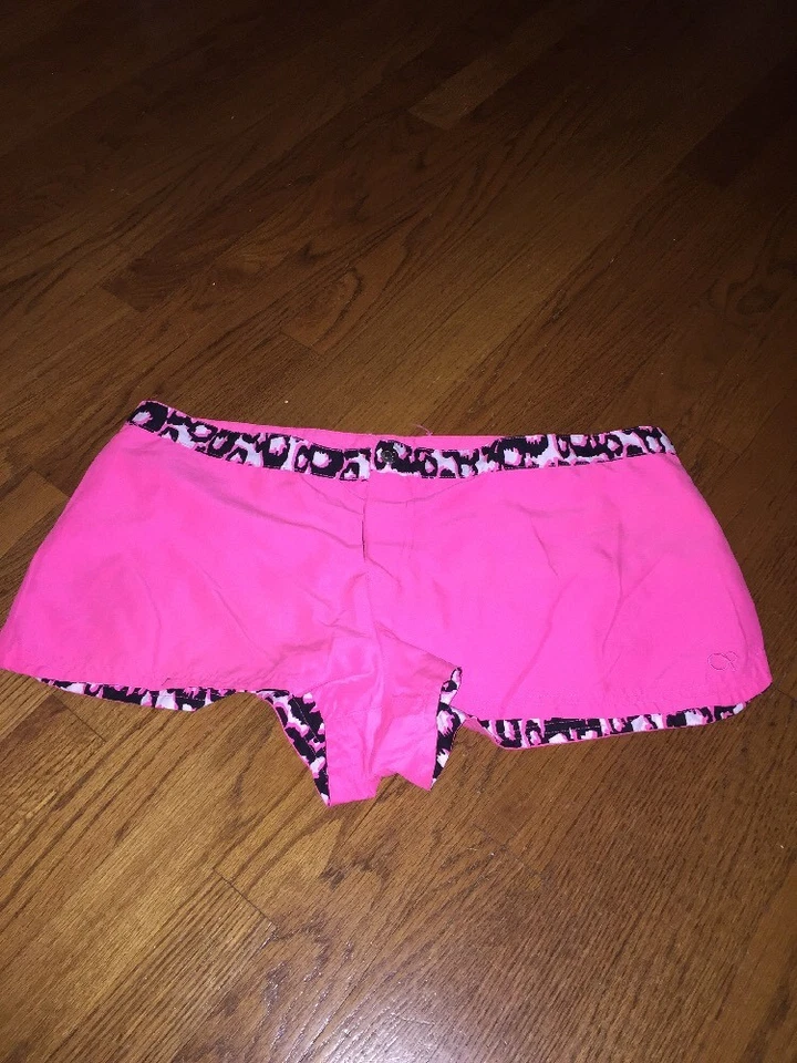 OP Ocean Pacific Beach Dri Fit Bathing Suit Cover Up Shorts Women's SZ M 10-12 - Image 3 of 4