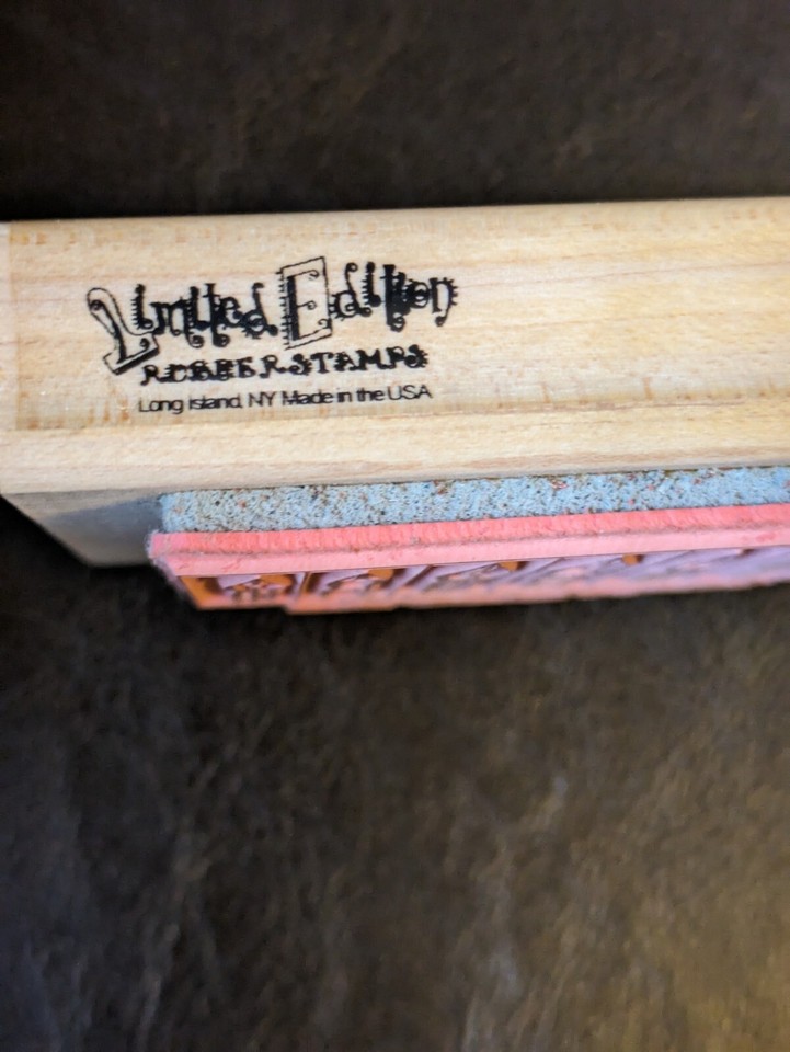 Vintage Pen Collage Rubber Stamp Art Stamp, Writing InkLE 8776 eBay