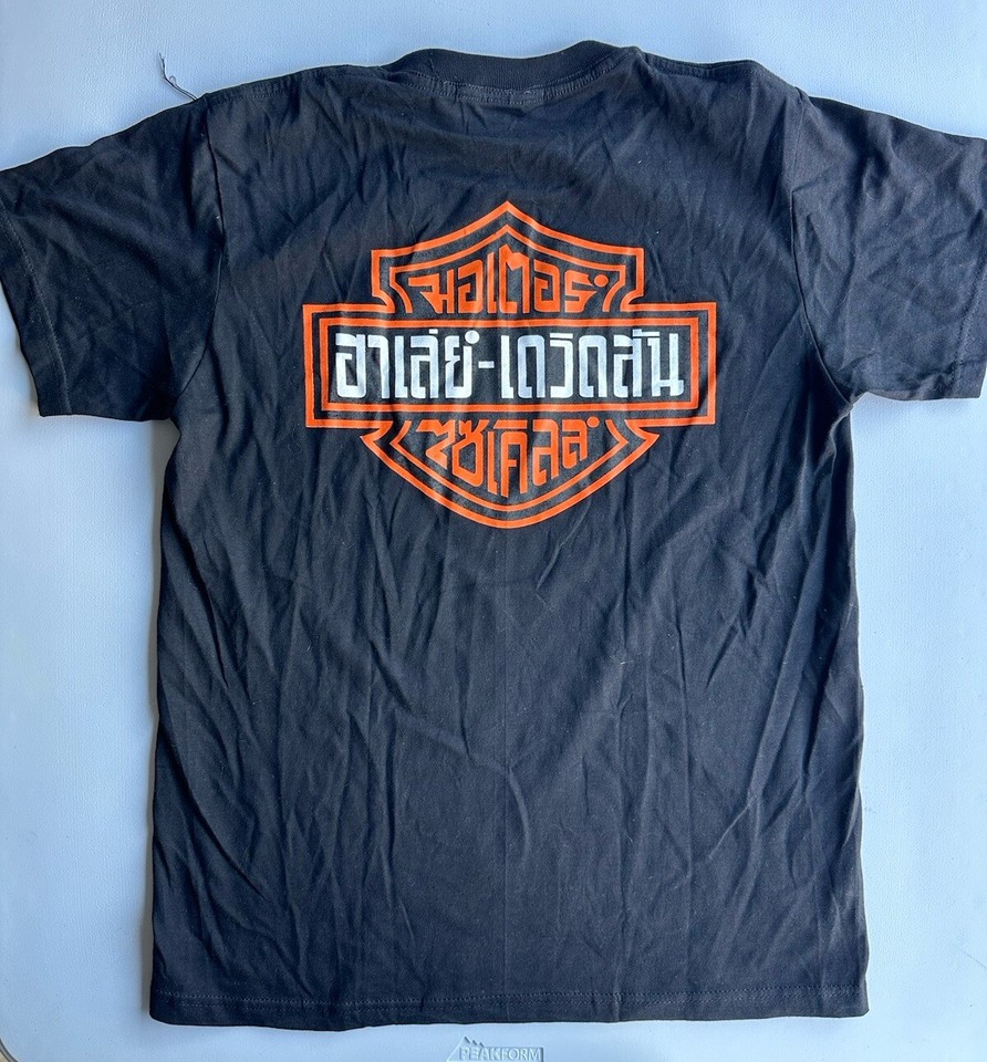 GREAT Harley Davidson International T Shirt Black Size Medium eBay