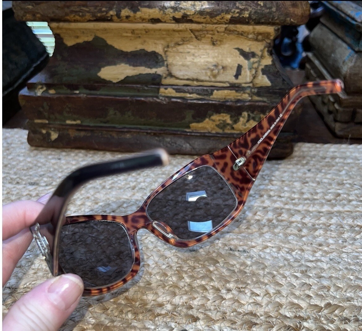 希少 DOLCE&GABBANA ドルガバ DG ロゴ レオパード サングラス 59790-1.jpg