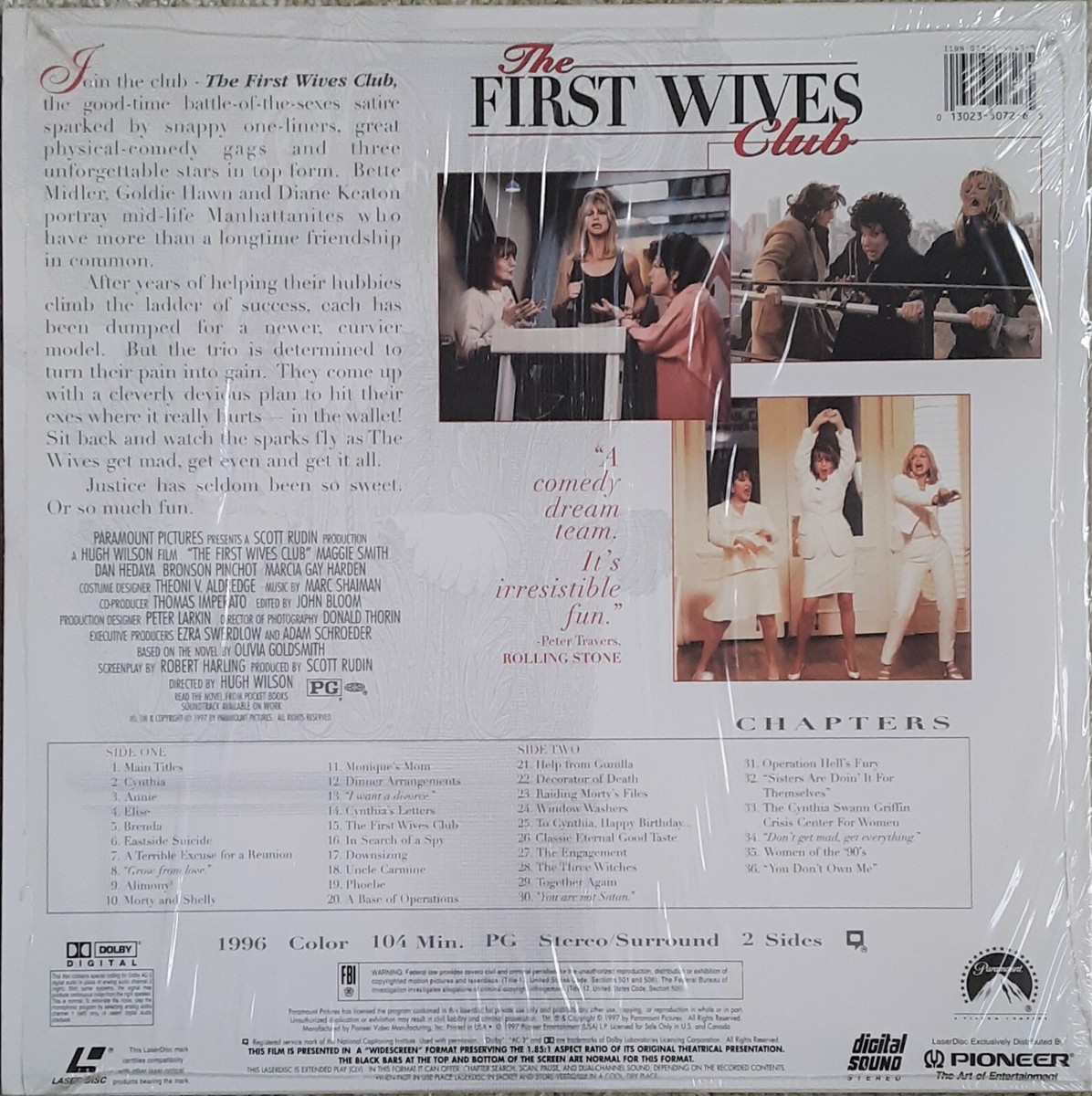 The First Wives Club Goldie Hawn Bette Midler Diane Keaton