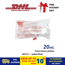 100 Pieces 20ml Prime Enema Pump, Pump For Instant Constipation Relief DHL