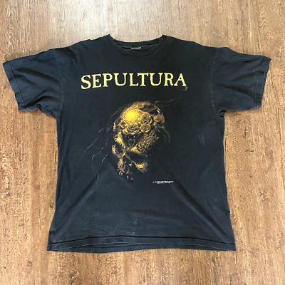 Rare Vintage Sepultura Beneath The Remains 1996 Shirt Blue Grape