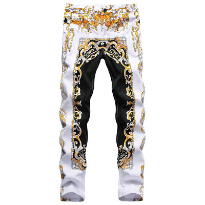 printed jeans mens