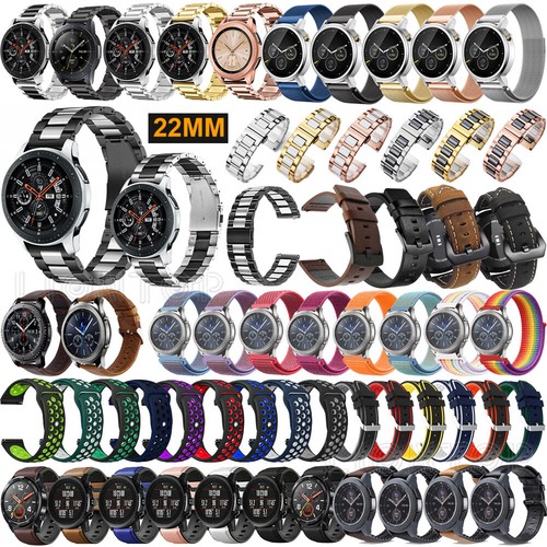 For AMAZFIT GTR 47mm Stainless Steel Nylon Milanese Watch Wrist Band Strap  22mm | eBay