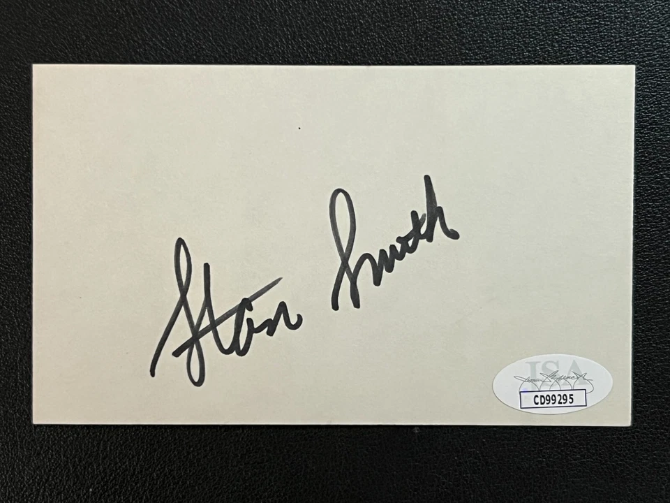 Stan Smith Signed 3x5 Card JSA w/COA Pro Tennis Star US Open/Wimbledon HOF '87! - Image 2 of 4