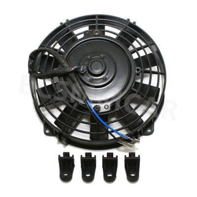 8in Car Slim Fan Push Pull Electric Radiator Cooling 12V Mount Auto ...
