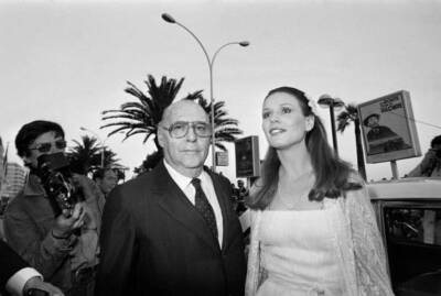 Swiss actress Marthe Keller Italian filmmaker Roberto Rossellini e- Old Photo