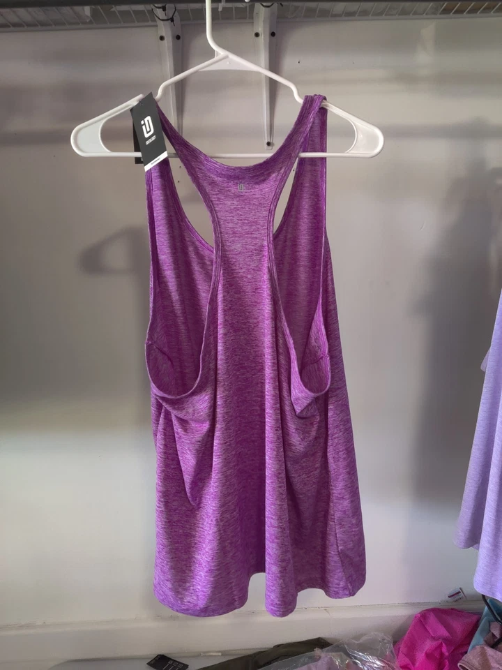 Camiseta sin mangas deportiva para mujer Ideology Rapidry Racerback púrpura talla 2XL $40 K387 NUEVA CON ETIQUETAS Foto 2 de 2