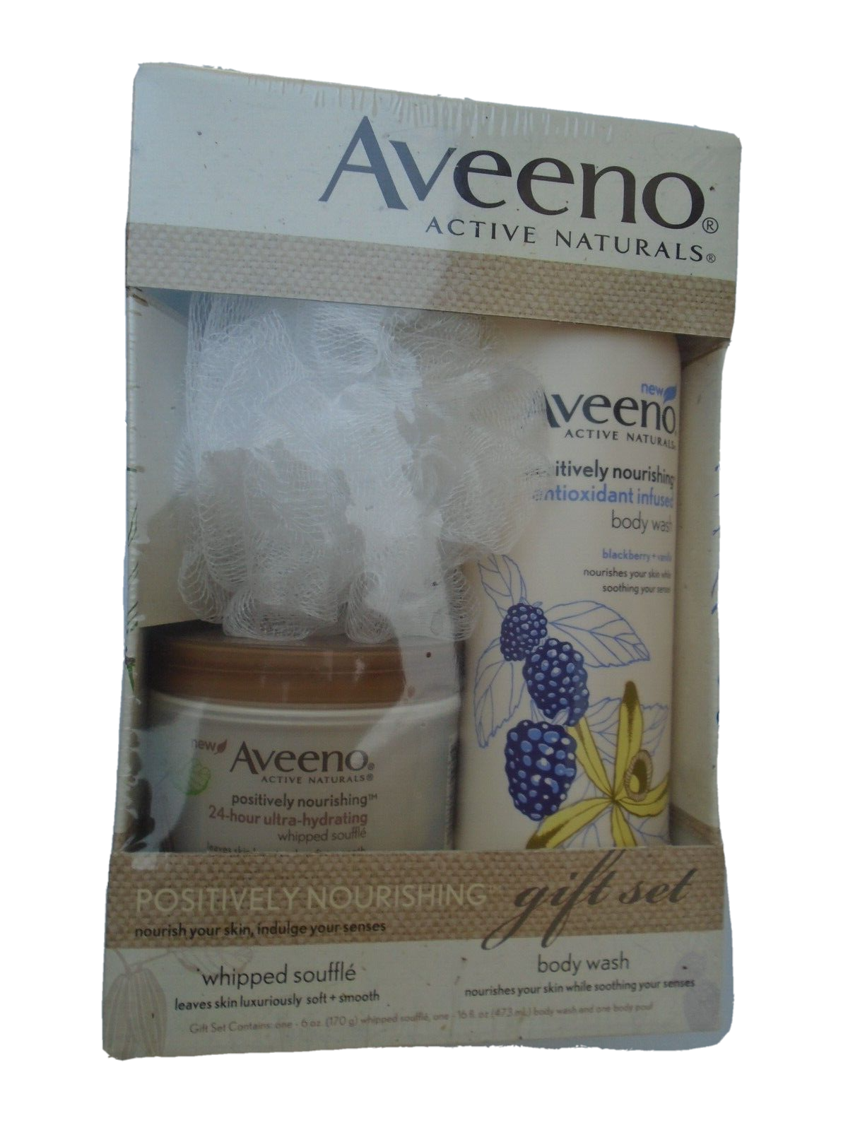 Aveeno Active Naturals Positively Nourishing Whipped Souffle /Body Wash