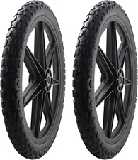 2 PACK -Marathon 92010 Flat Free 20" Replacement Tire Assembly for Rubbermaid Bi
